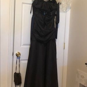 Black evening gown